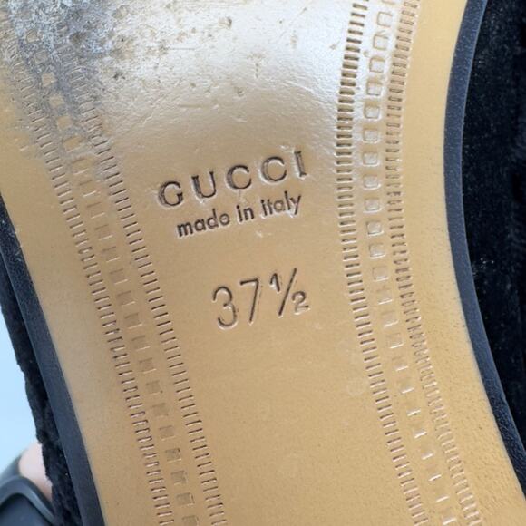 Gucci Jordaan GG Horsebit Velvet Loafers Flats - Picture 13 of 13